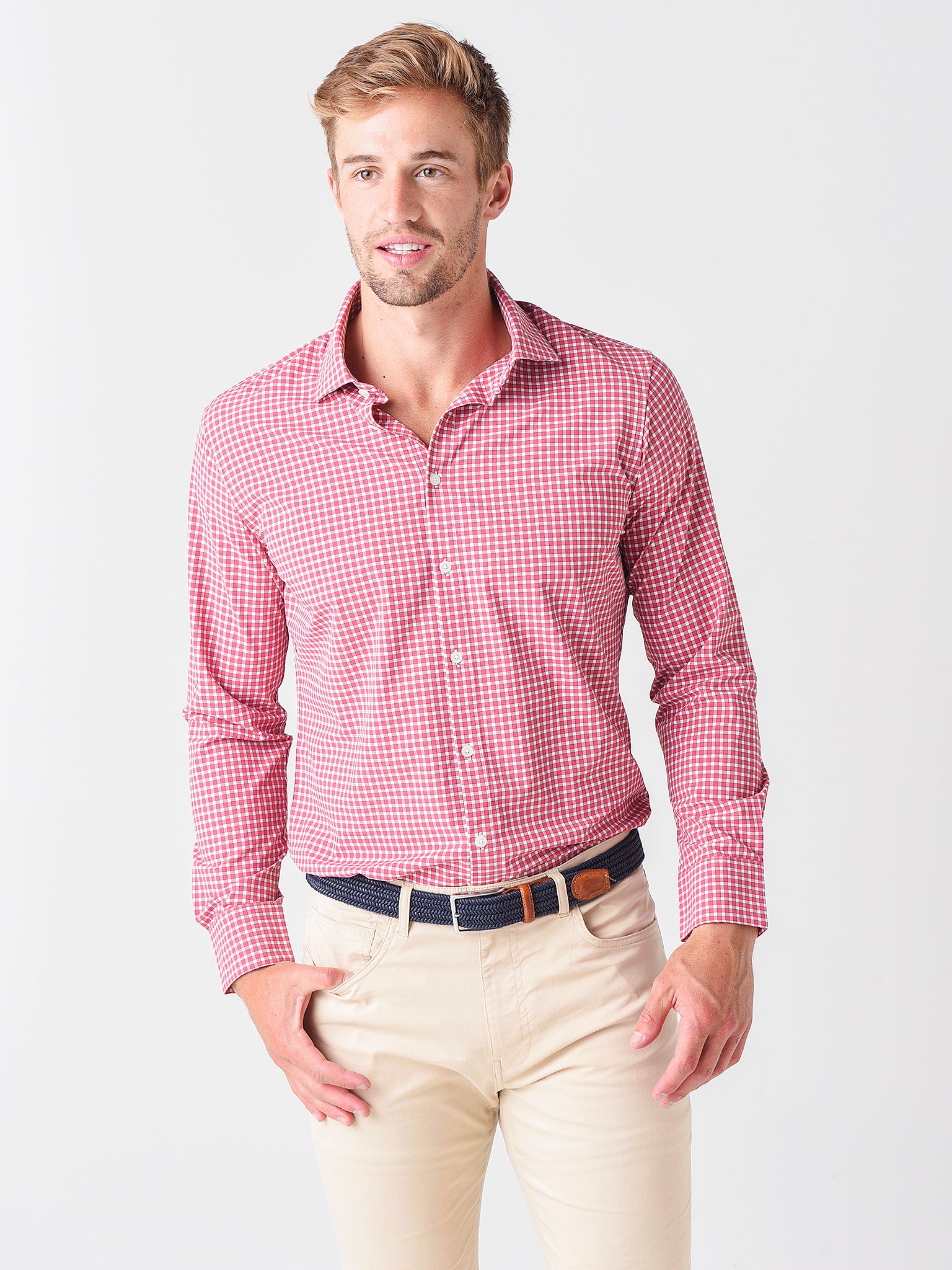 Mizzen+Main Men's Lightweight Leeward Dress Shirt - Saint Bernard