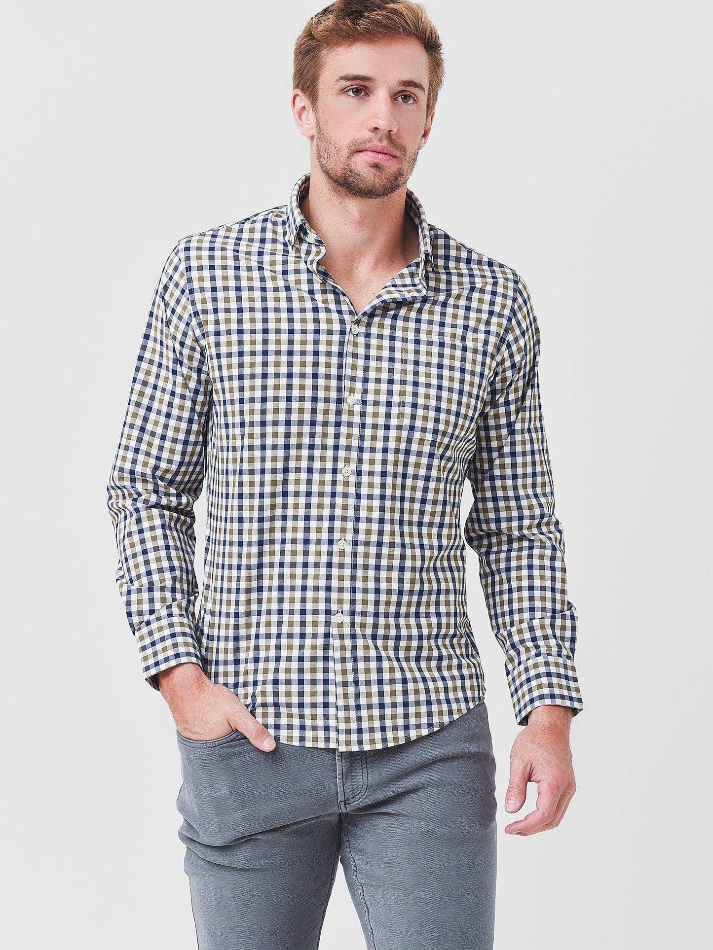 Mizzen+Main Men's Leeward No Tuck Dress Shirt - Saint Bernard