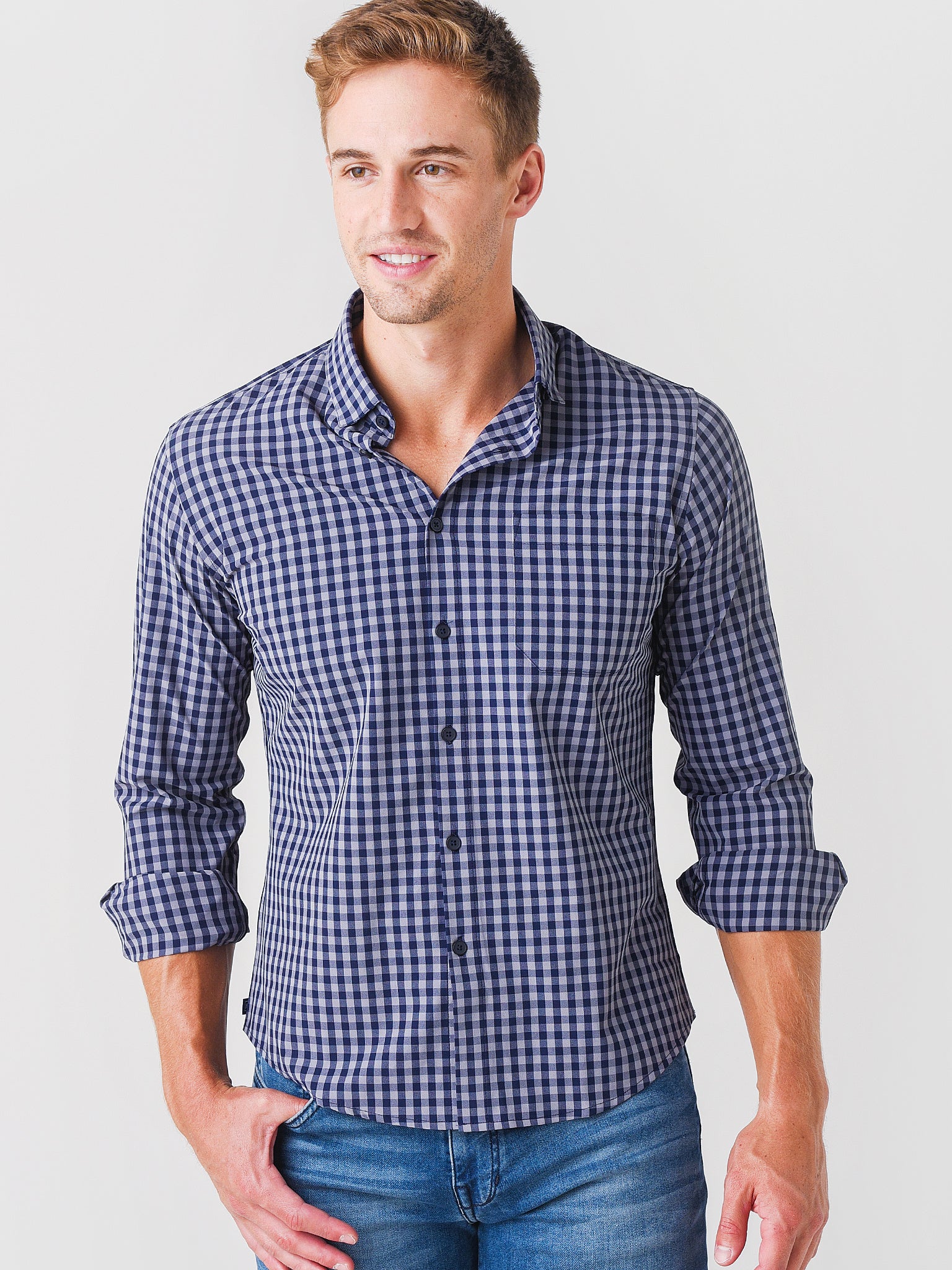 Mizzen + Main Men's Leeward No Tuck Dress Shirt - Saint Bernard