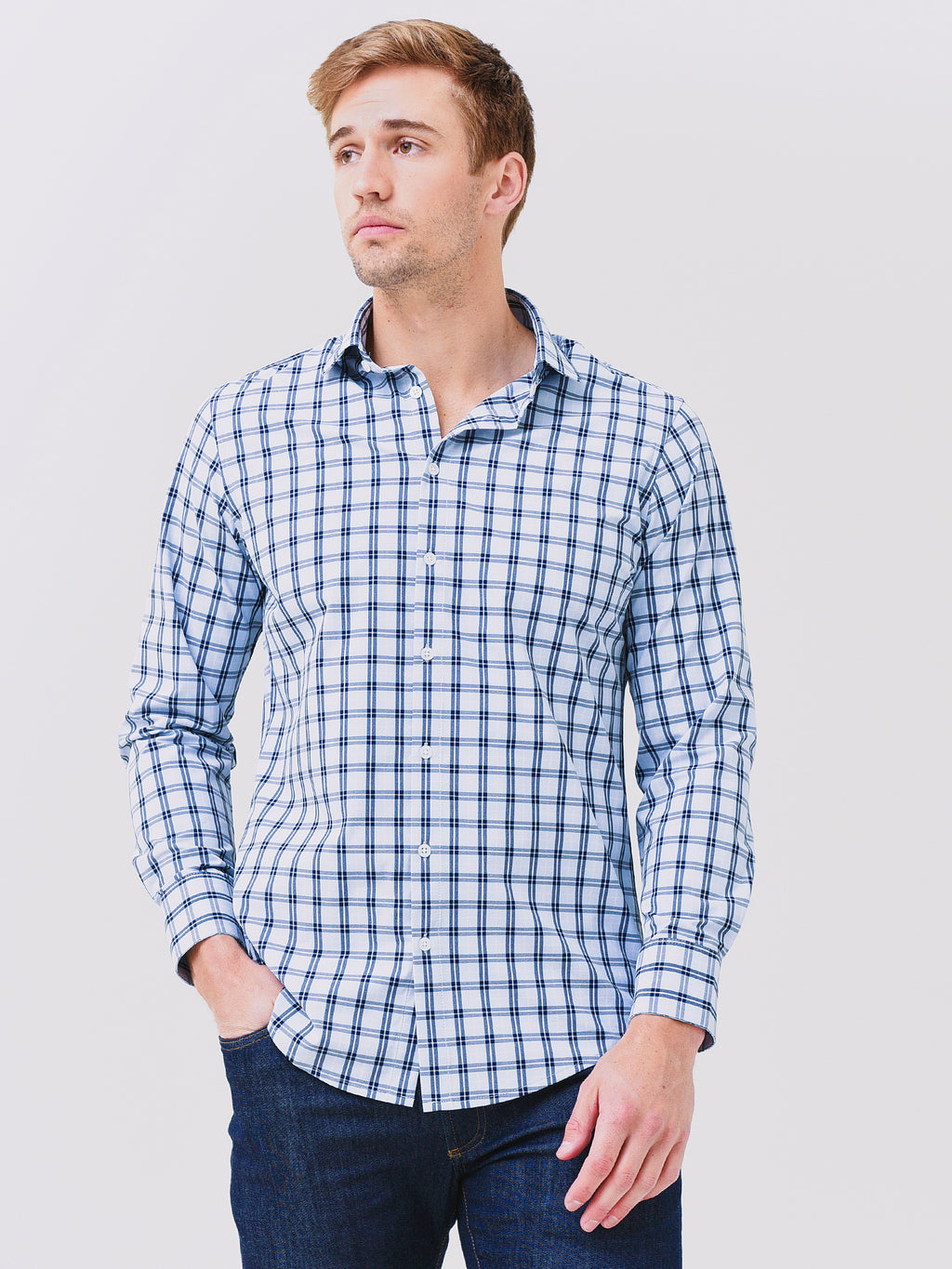 Mizzen + Main Men's Leeward Antimicrobial Shirt - Saint Bernard