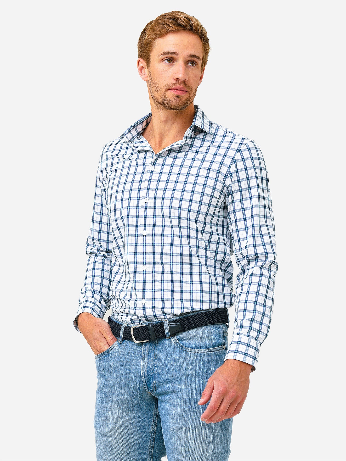 Mizzen+Main Men's Leeward Button-Down Shirt - Saint Bernard