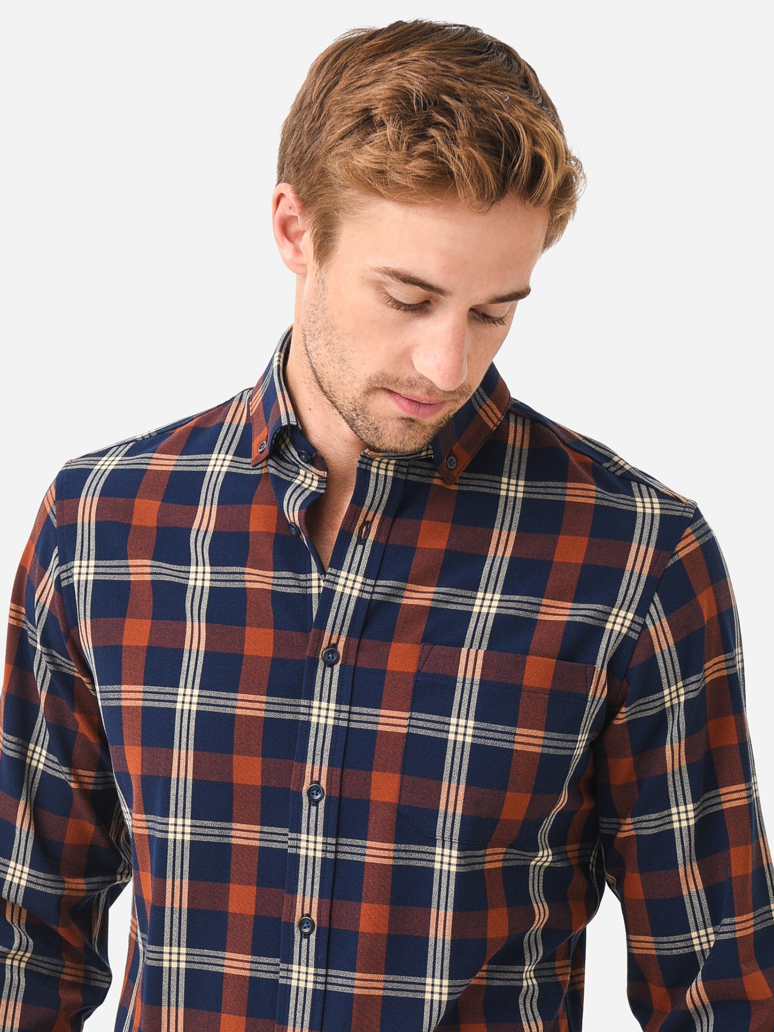 Mizzen+Main Men's City Flannel - Saint Bernard