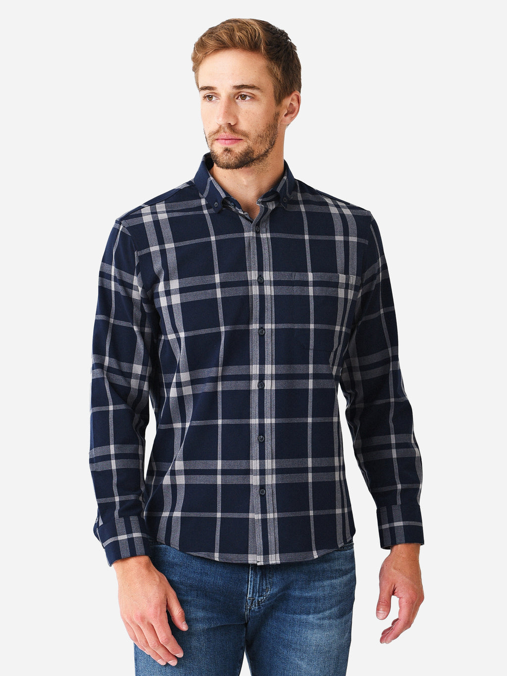 Mizzen+Main Men's City Flannel - Saint Bernard