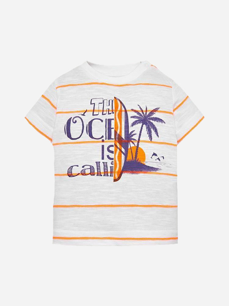 Mayoral Little Boy's Short Sleeve Palm Tree T-Shirt - Saint Bernard