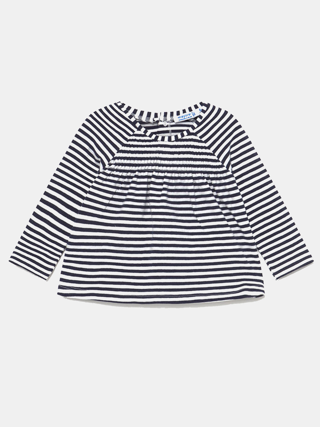 Mayoral Girls' Long Sleeve Stripes T-Shirt - Saint Bernard