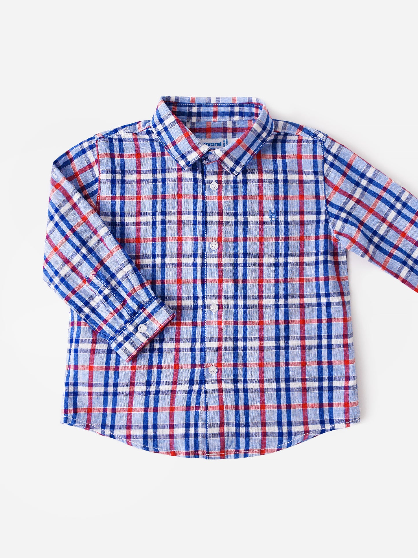 Mayoral Baby Boys' Linen Long Sleeve Shirt