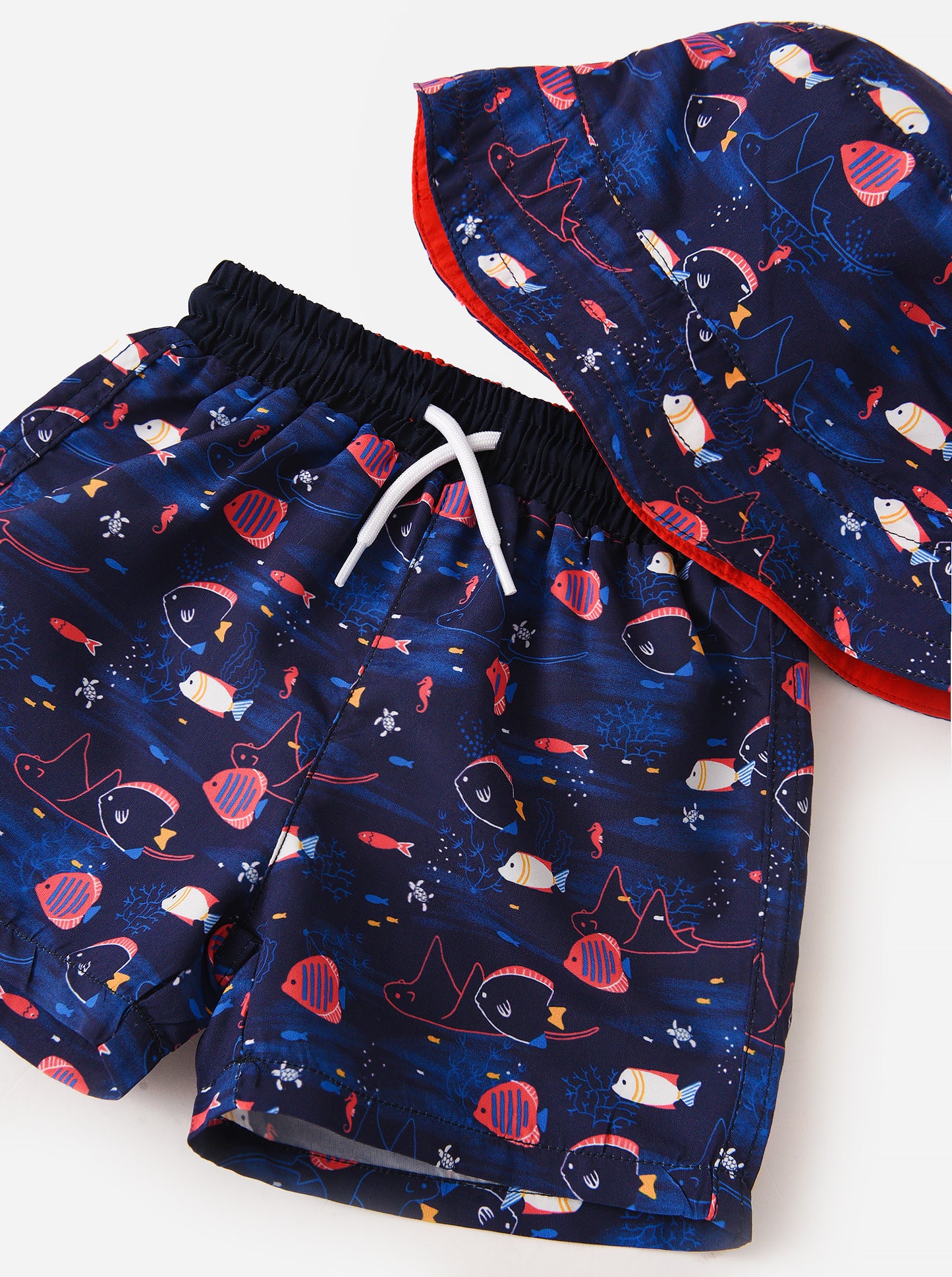 Mayoral Baby Boys' Bathing Suit And Hat Set - Saint Bernard