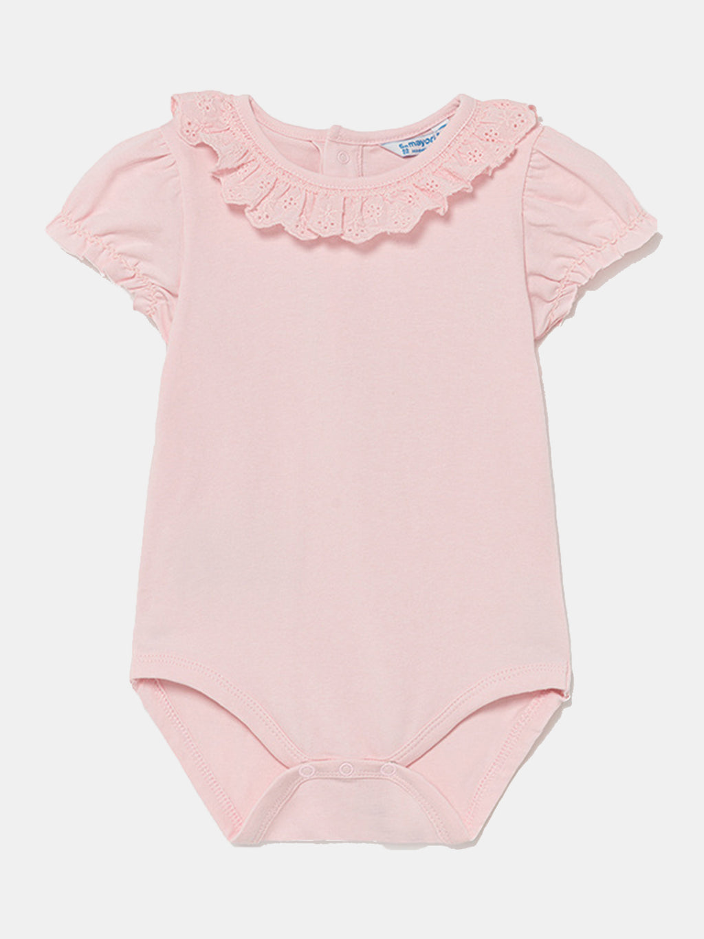 Mayoral Little Girls' Ruffle Collar Onesie - Saint Bernard