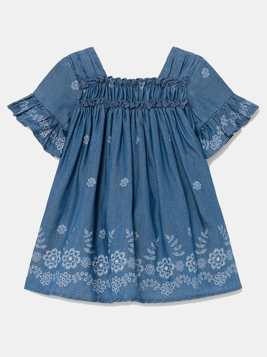 Mayoral Little Girls' Loose Denim Dress - Saint Bernard