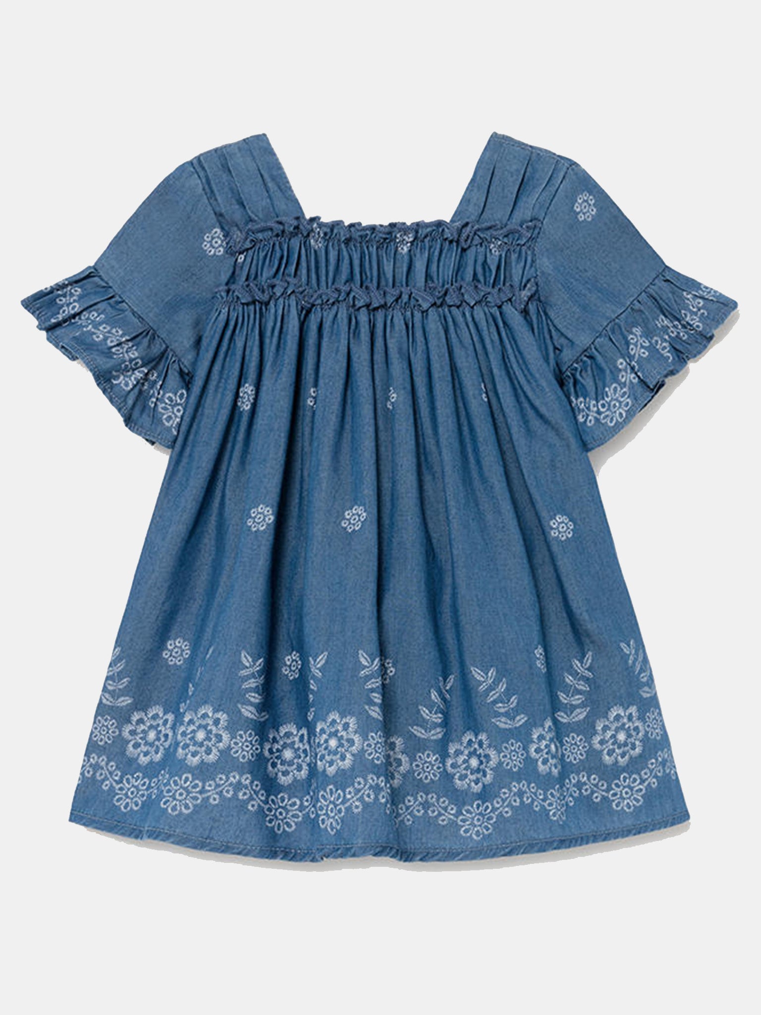 Mayoral Little Girls' Loose Denim Dress - Saint Bernard