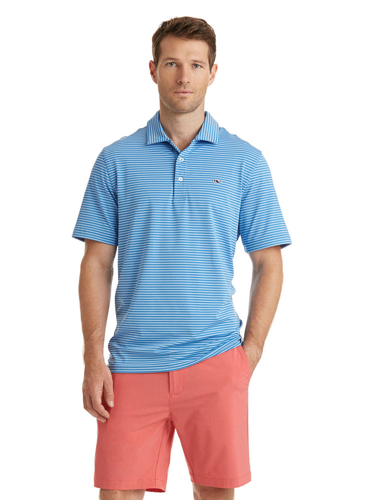 Vineyard Vines Kennedy Stripe Polo - Saint Bernard