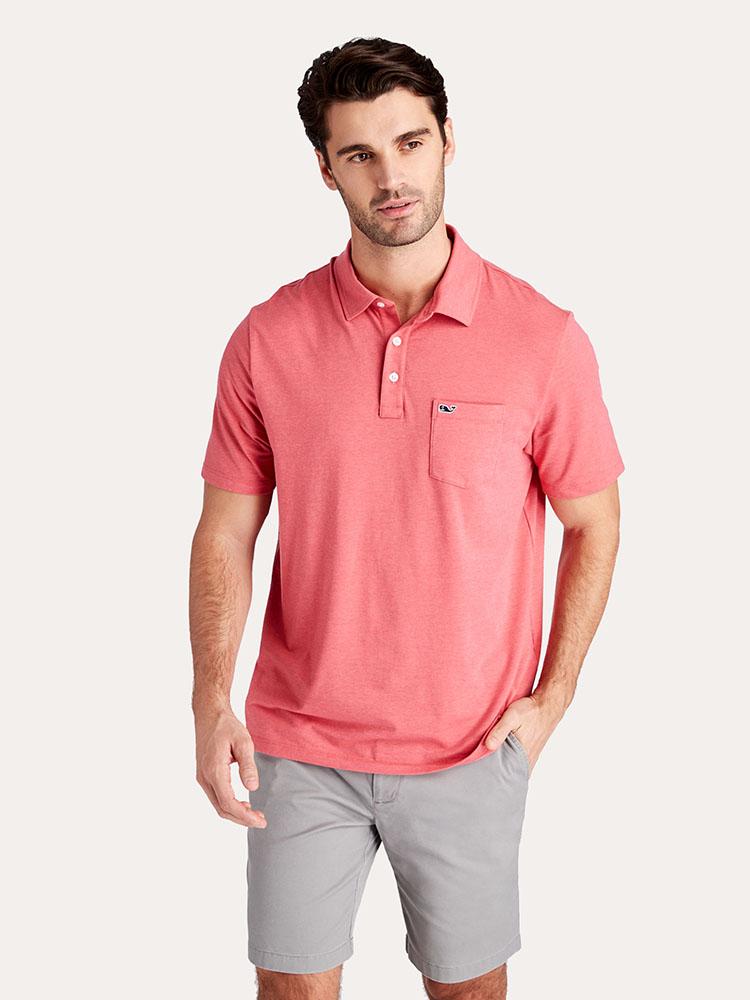 Vineyard Vines Men's Solid Edgartown Polo - Saint Bernard