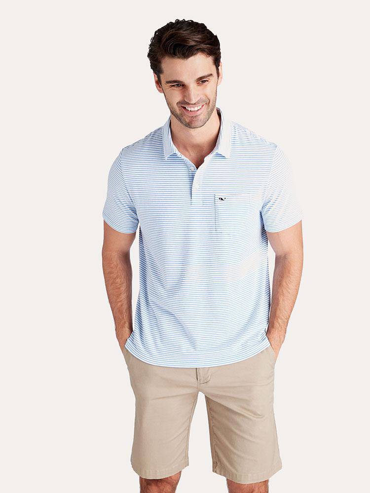 Vineyard Vines Men's Edgartown Shep Stripe Polo - Saint Bernard