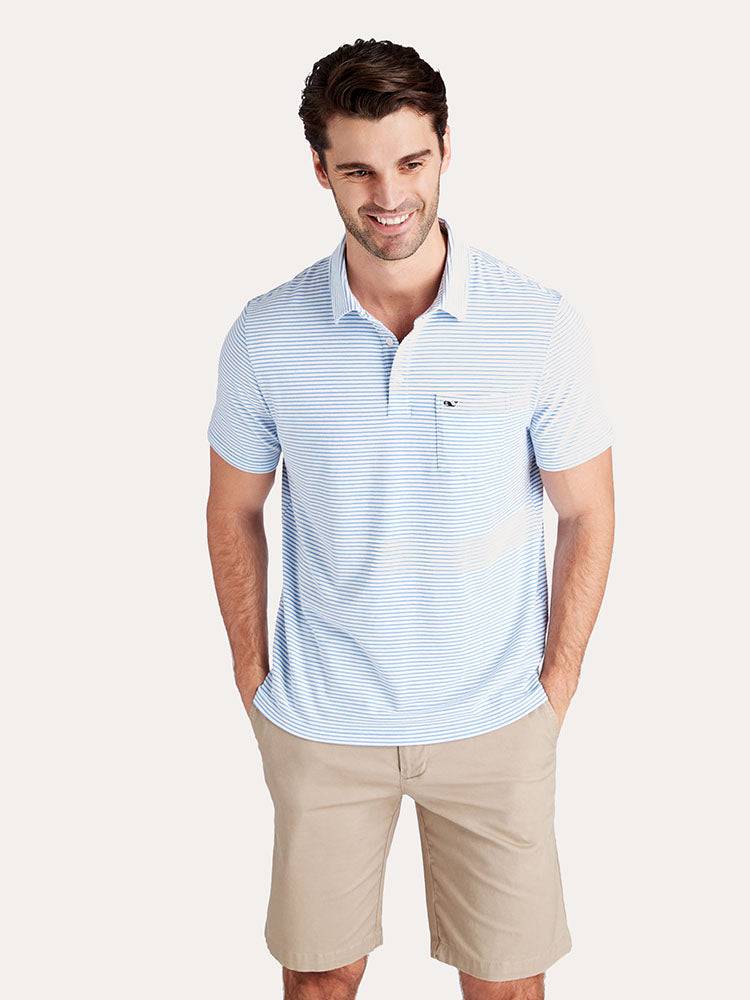 Vineyard Vines Men's Edgartown Shep Stripe Polo - Saint Bernard