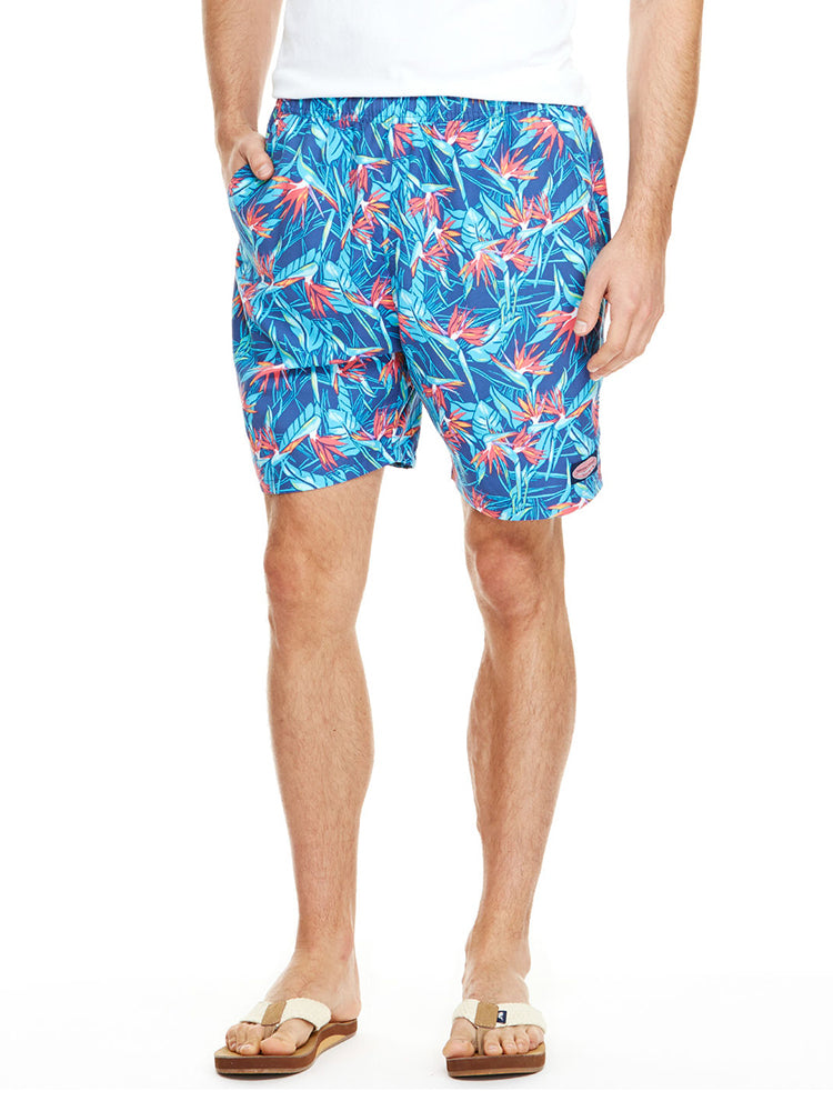 Vineyard Vines Men's Birds Of Paradise Chappy Trunks - Saint Bernard