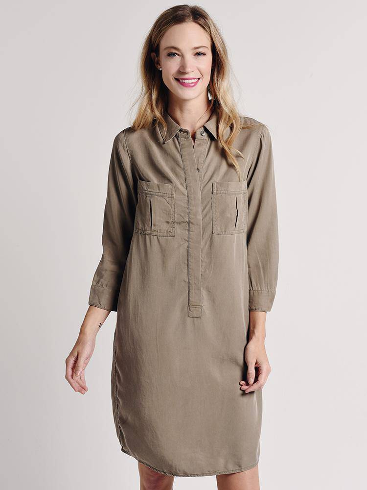 Illa Illa Tunic Shirtdress - Saint Bernard