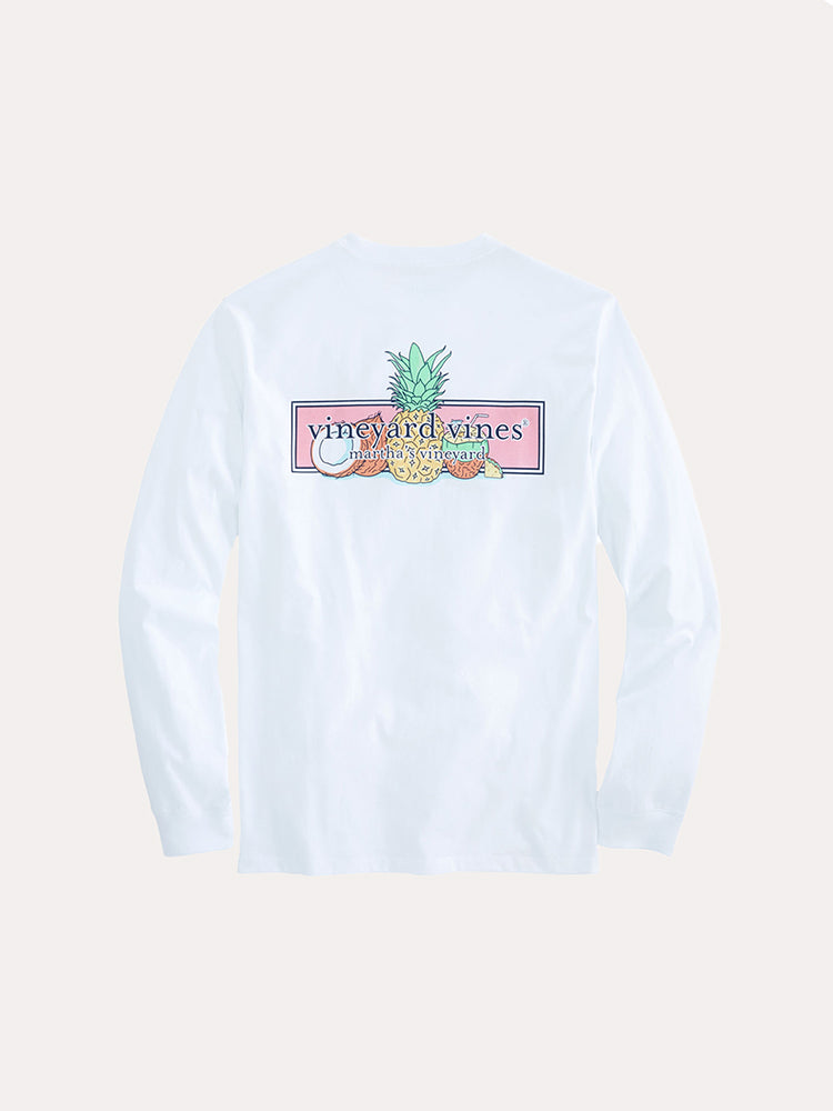 Vineyard Vines Men's Long-Sleeve Bahama Mama Box T-Shirt - Saint Bernard