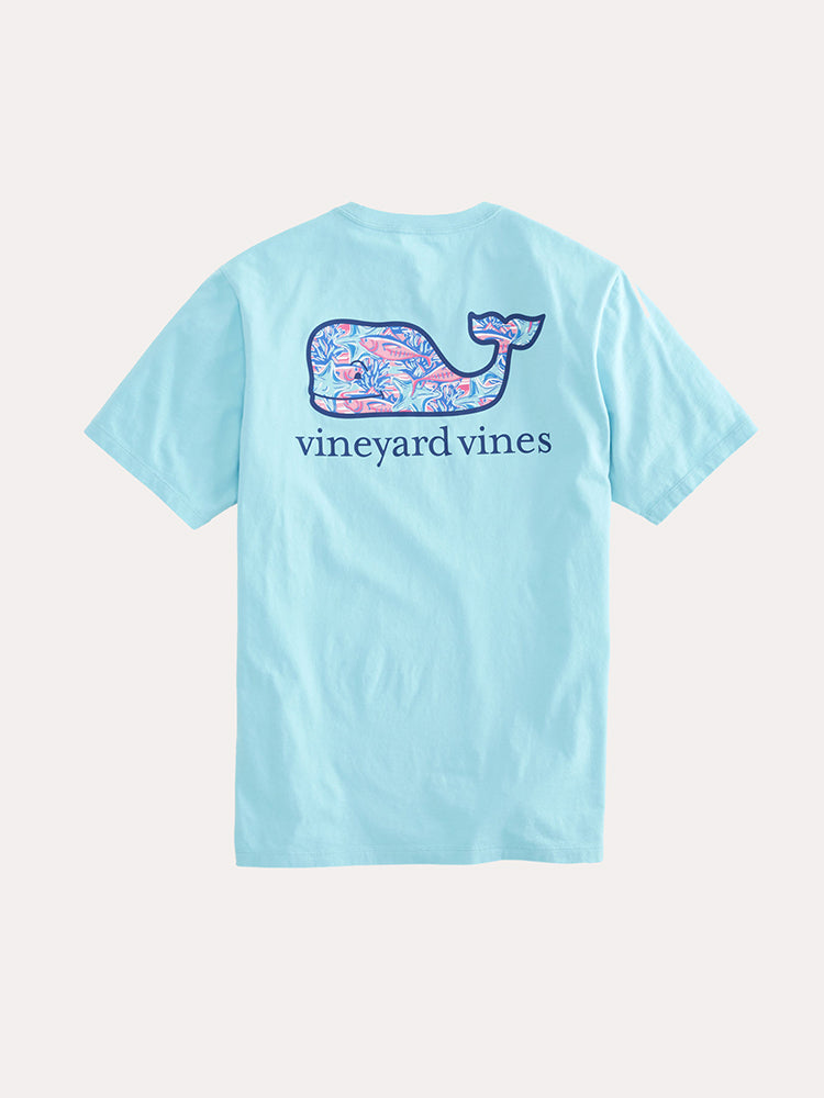 Vineyard Vines Men's Tuna Starfish Whale Fill Pocket T-Shirt