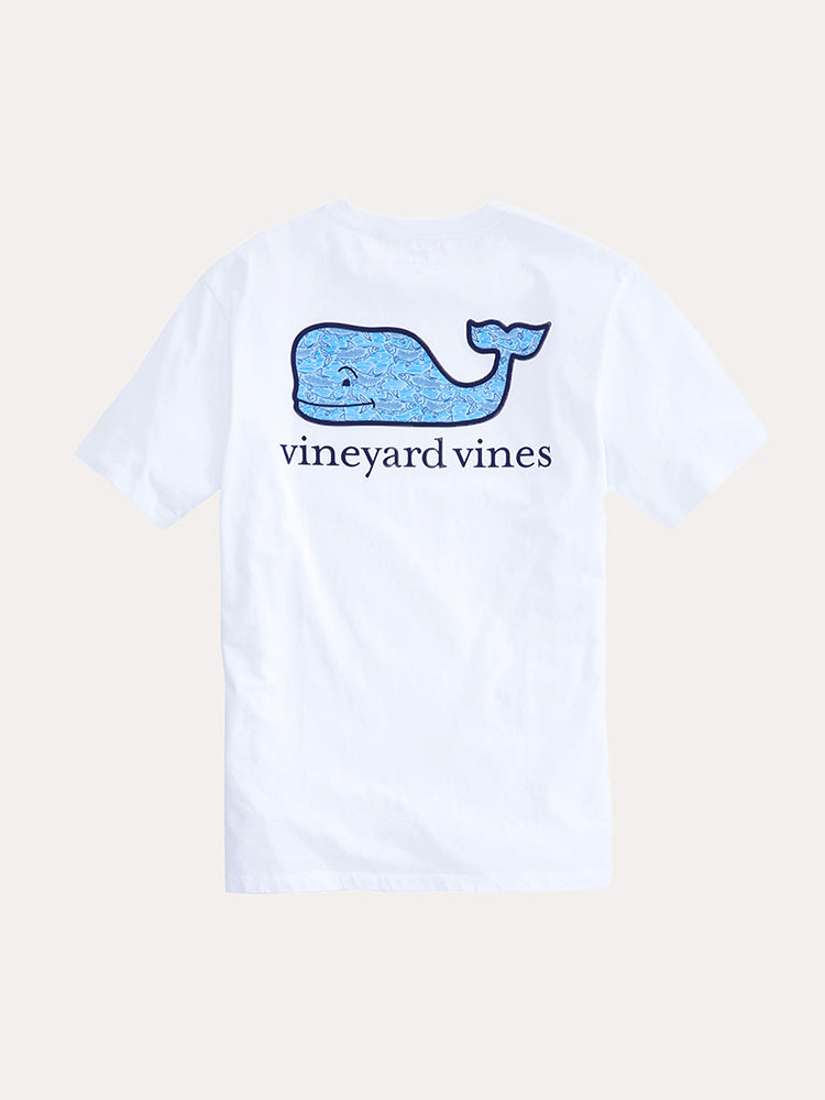 Vineyard Vines Men's Tarpon Sketch Whale Fill Pocket T-Shirt