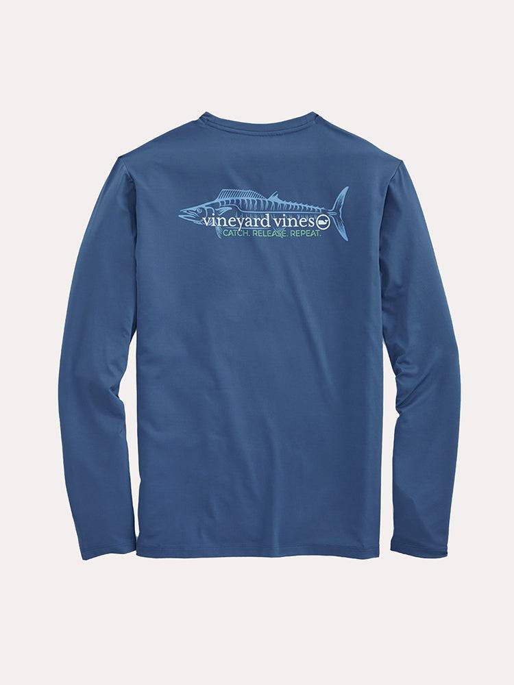 Vineyard Vines Men's Long-Sleeve Performance Catch Release Wahoo T-Shirt< - Saint Bernard