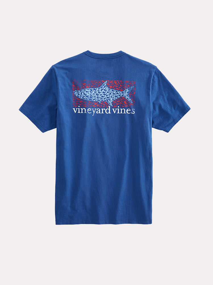 Vineyard Vines Short Sleeve Tarpon Whales Pocket Tee - Saint Bernard