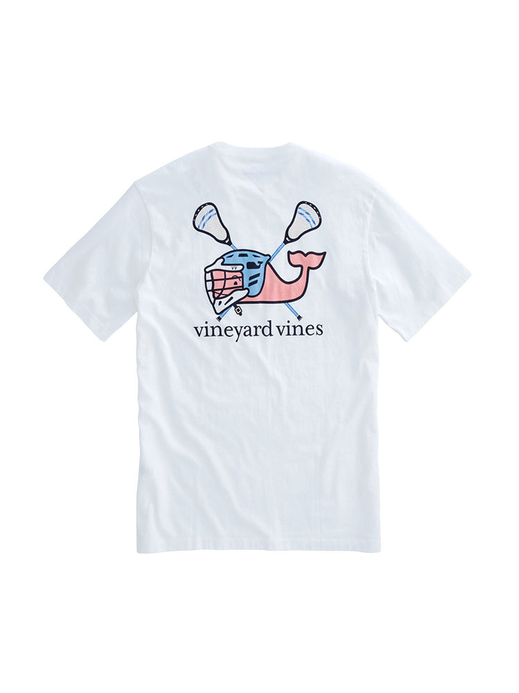 Vineyard Vines Men's Lax Helmet Whale Pocket T-Shirt - Saint Bernard