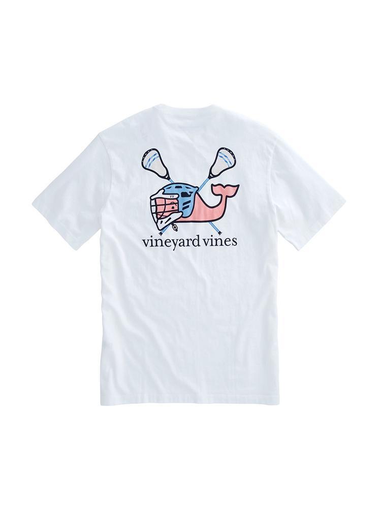 Vineyard Vines Men's Lax Helmet Whale Pocket T-Shirt - Saint Bernard