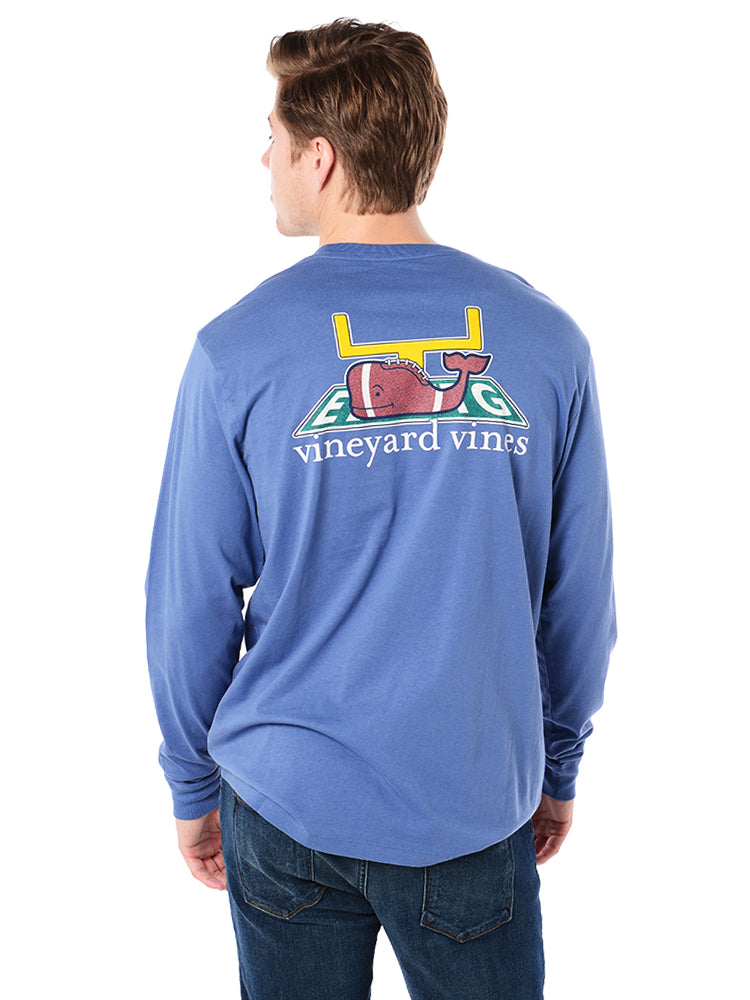 Vineyard Vines Men's Long-Sleeve Touchdown Pocket T-Shirt - Saint Bernard