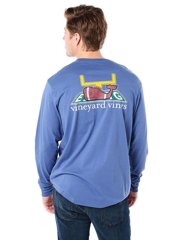 Vineyard Vines Men's Long-Sleeve Touchdown Pocket T-Shirt - Saint Bernard