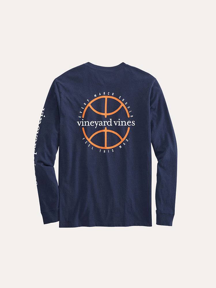 Vineyard Vines Men's Long Sleeve Every March Pocket Tee - Saint Bernard