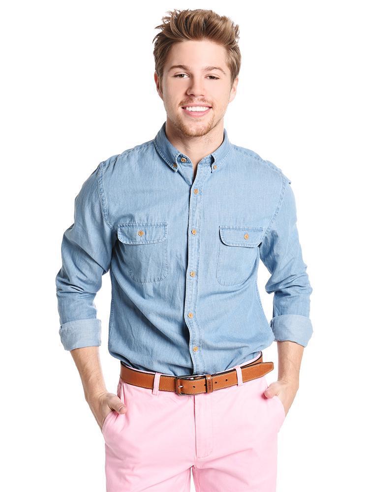 Vineyard Vines Men's Two Pocket Slim Crosby Shirt - Saint Bernard