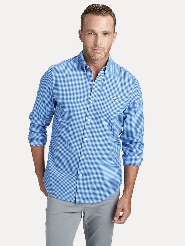 Vineyard Vines Men's Tradewinds Flannel Slim Tucker Shirt - Saint Bernard