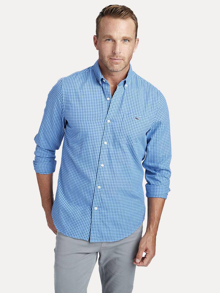 Vineyard Vines Men's Tradewinds Flannel Slim Tucker Shirt - Saint Bernard
