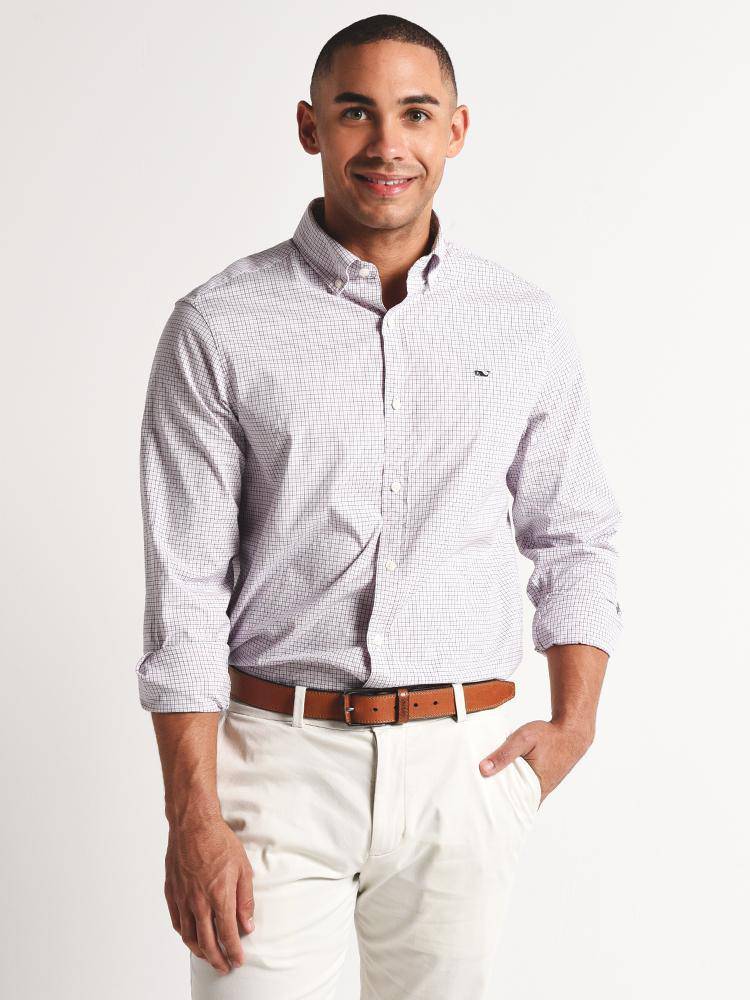Vineyard Vines Beechcroft Check Classic Whale Shirt - Saint Bernard