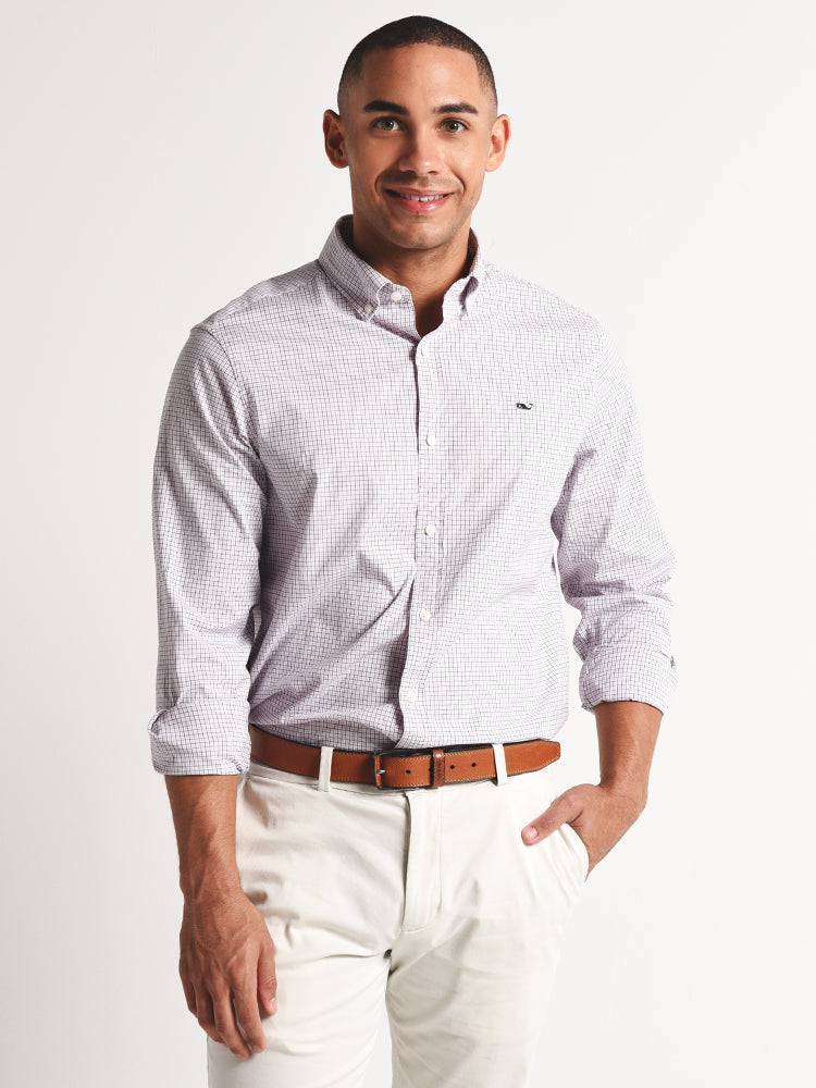 Vineyard Vines Beechcroft Check Classic Whale Shirt - Saint Bernard