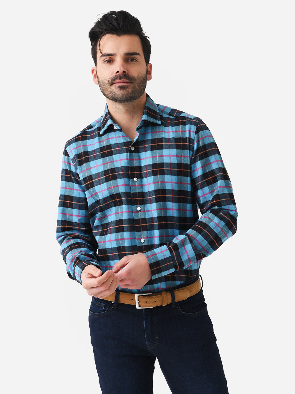 Maria Santangelo Men's Cotton Woven Shirt - Saint Bernard