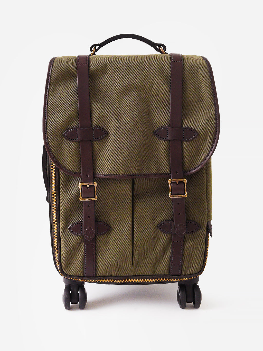 Filson Rugged Twill Rolling 4-Wheel Carry-On Bag - Saint Bernard