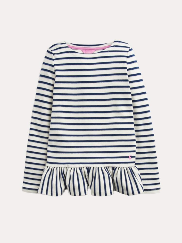 Little Joules Girls' Polly Long Sleeve Top - Saint Bernard