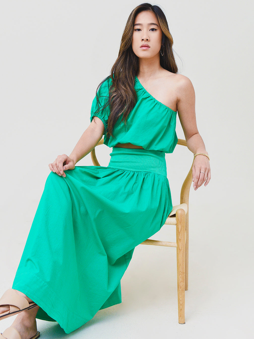 Stateside Women's Poplin Maxi Skirt - Saint Bernard