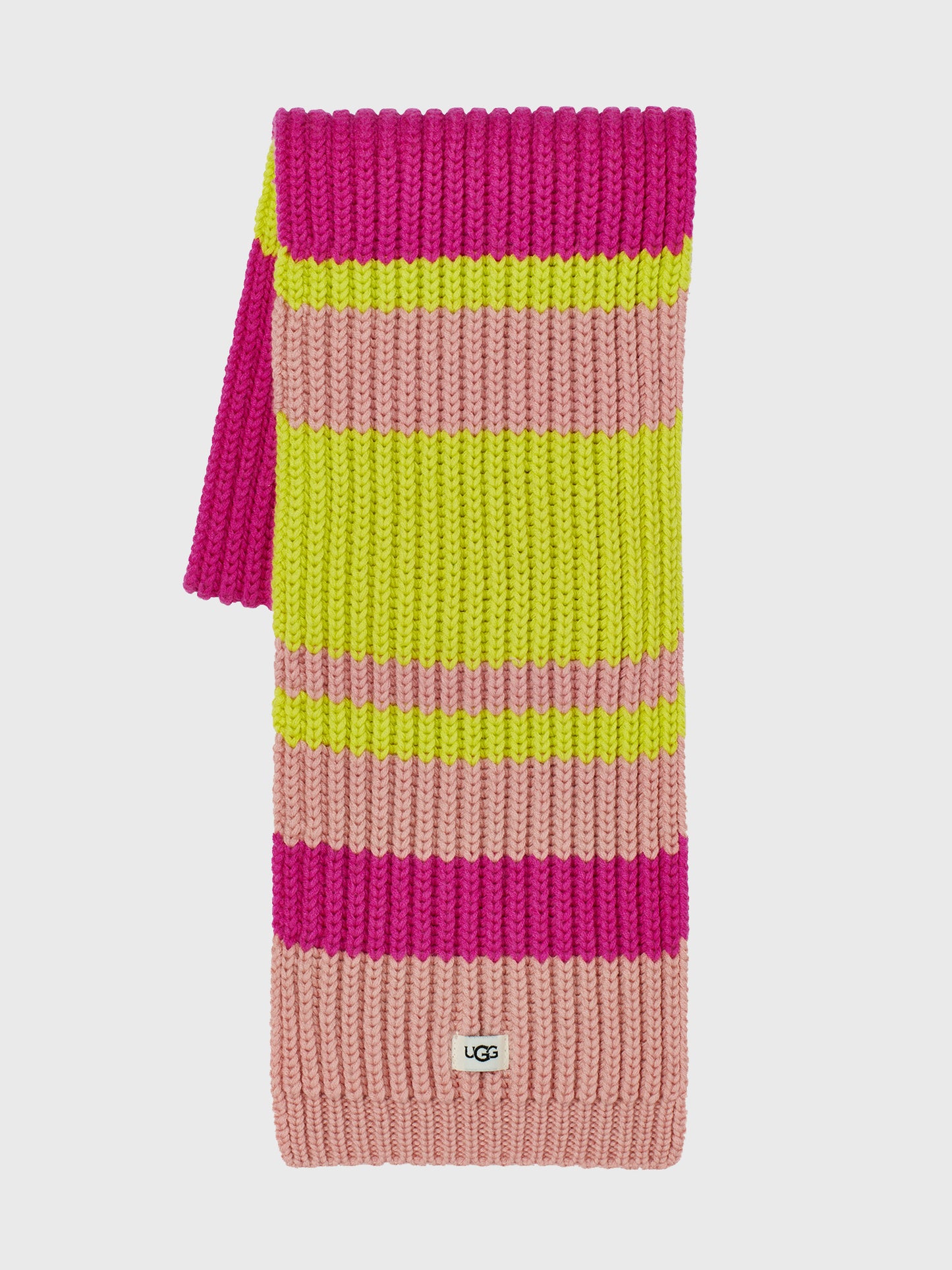 Ugg Kids' Rib Knit Colorblock Scarf - Saint Bernard