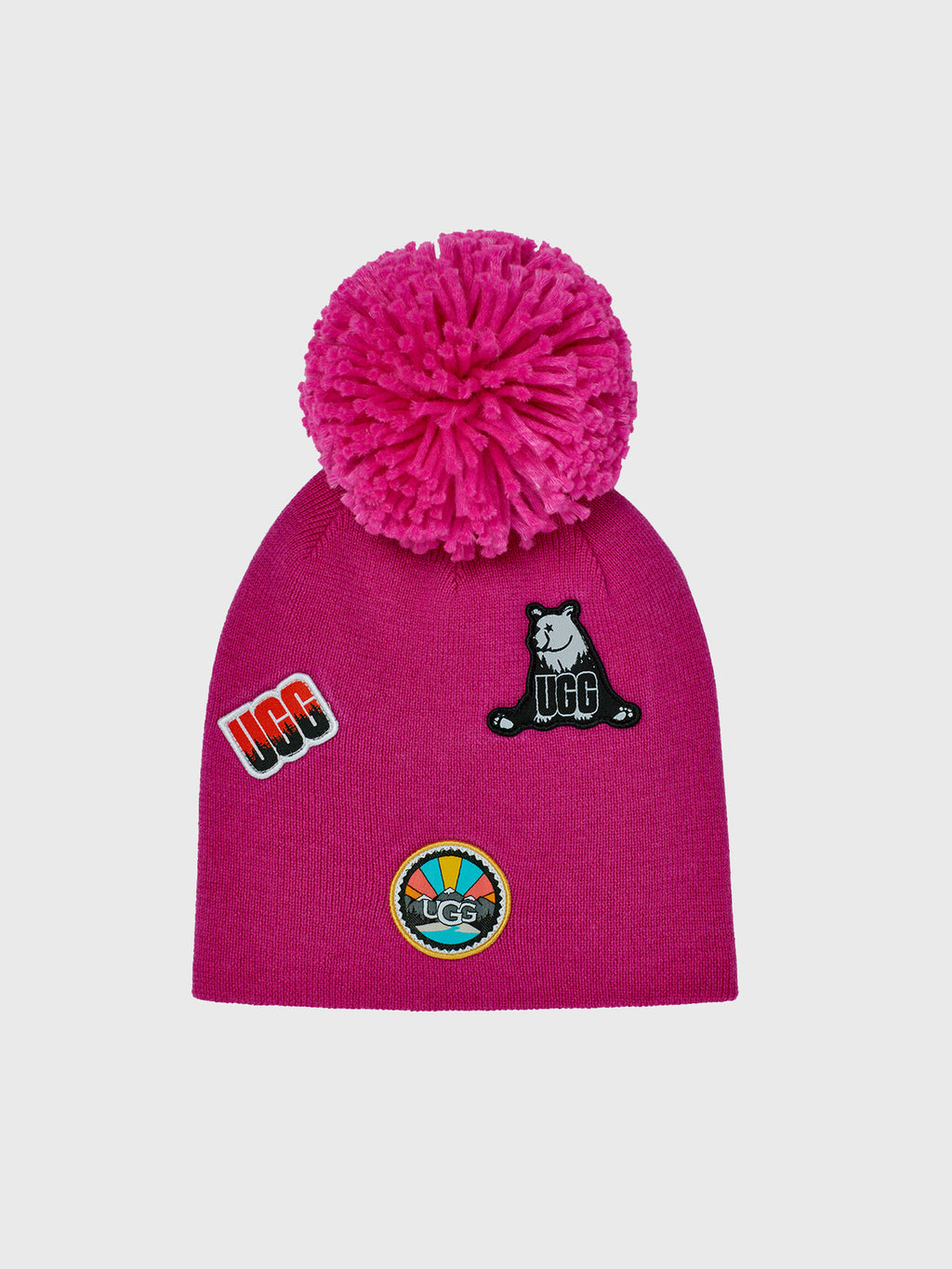 Ugg Kids' Beanie with Patches and Pom - Saint Bernard