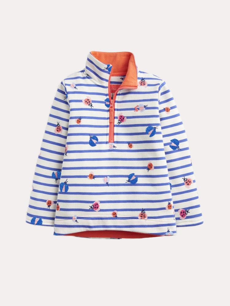 Little Joules Girls' Fairdale 1/4 Zip - Saint Bernard