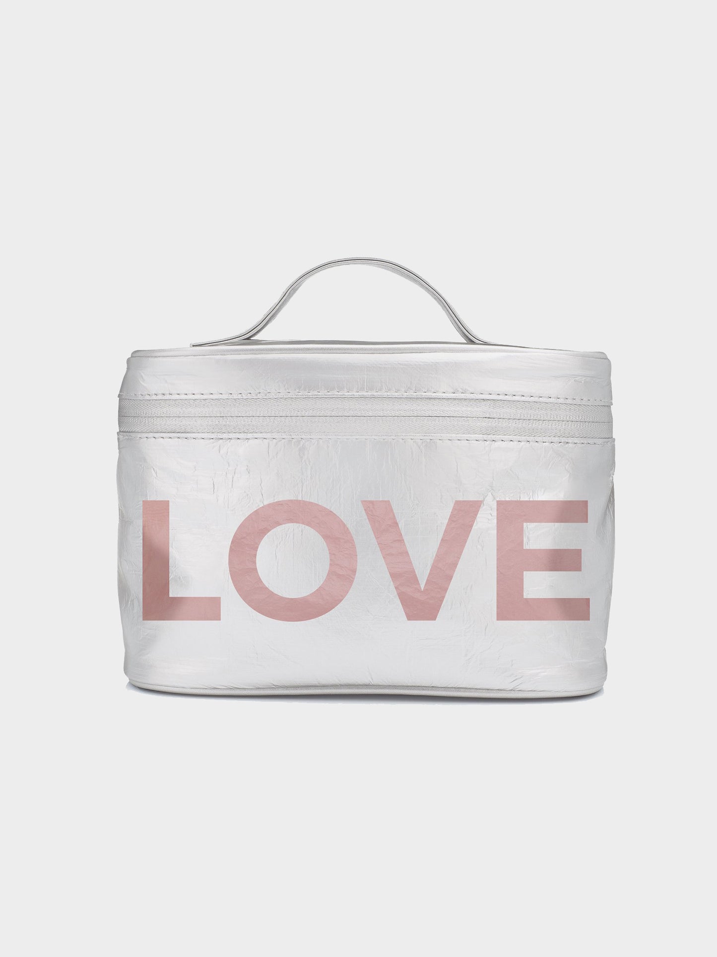 Hi Love Travel Travel Pack - Metallic Silver with Shimmering Pink Sand