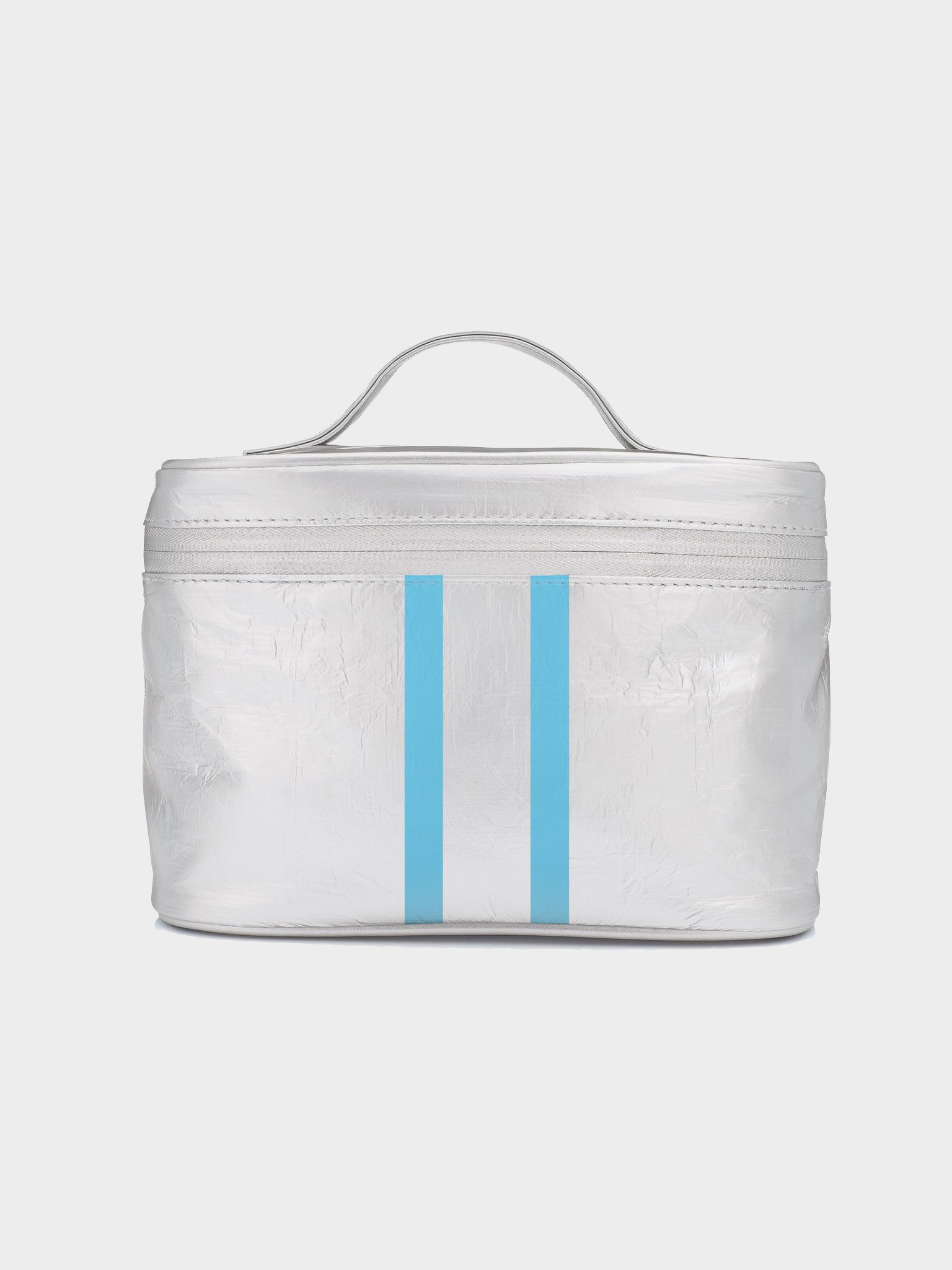 Hi Love Travel Travel Pack- Metallic Silver with Sky Blue Lines - Saint Bernard