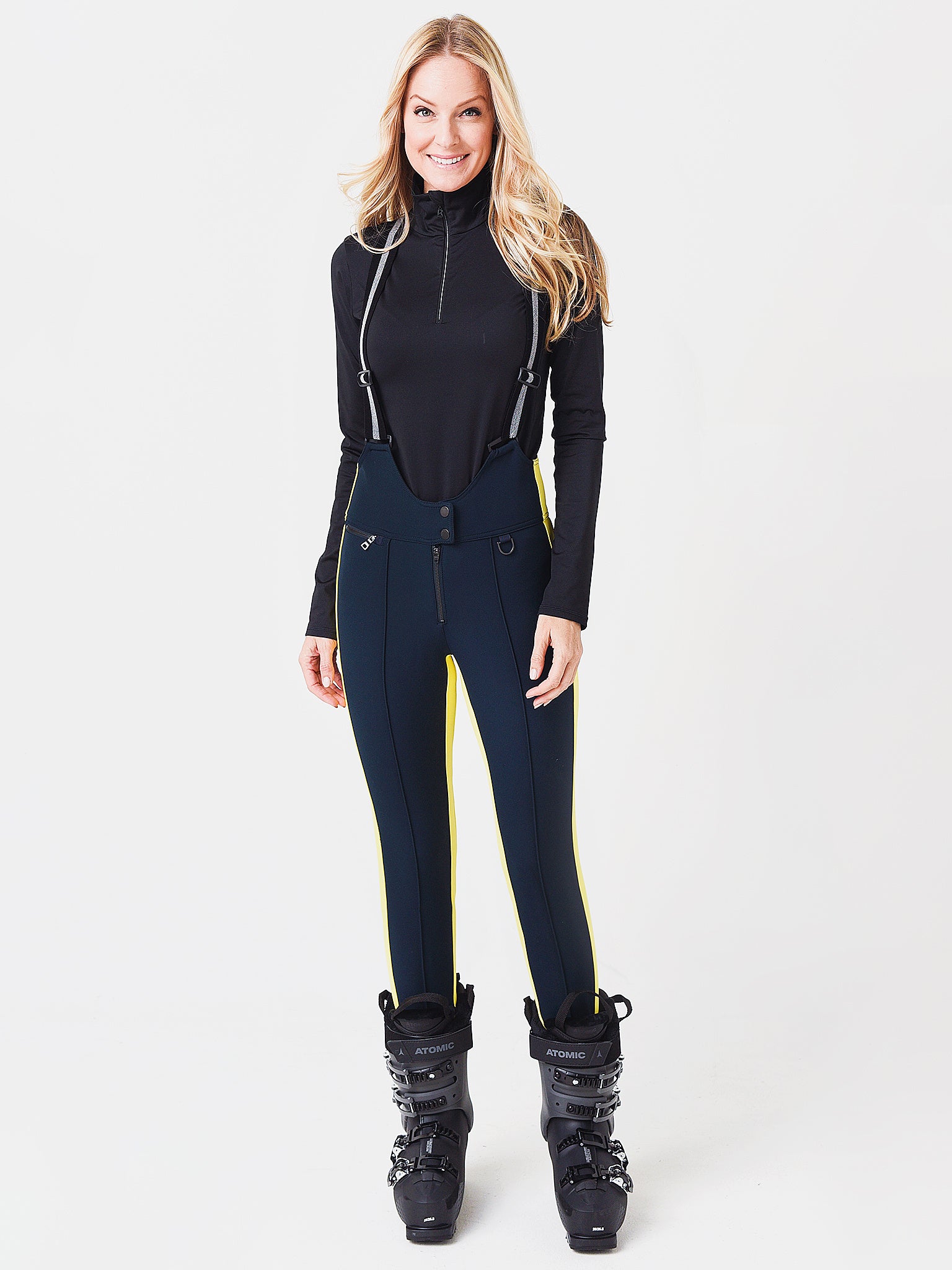 Erin Snow Women's Zuma Stripe Suspender Eco Racer Pant - Saint Bernard