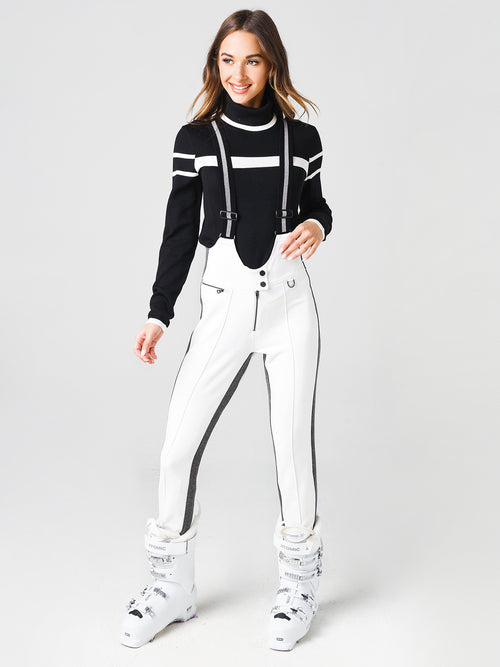 Erin Snow Women's Zuma Stripe Suspender Eco Racer Merino Pant