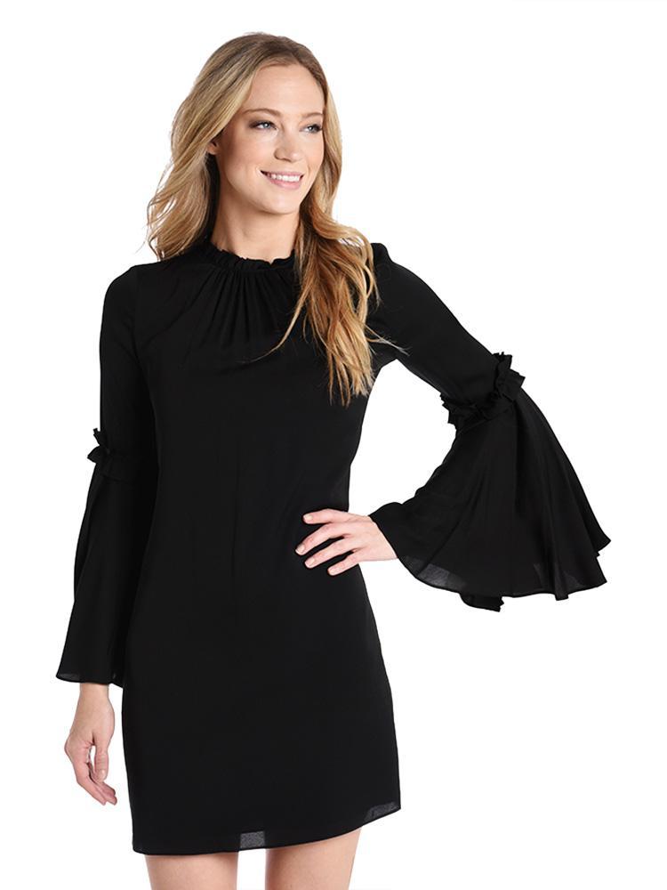 Milly Stretch Silk Cassie Dress - Saint Bernard