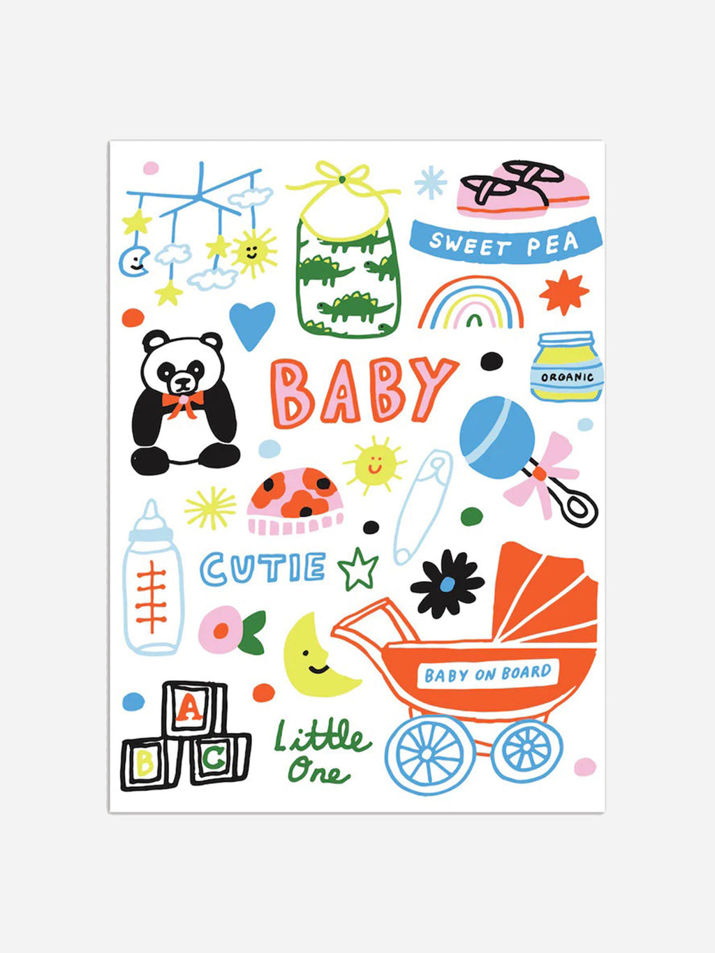 The Found Baby Cutie Little One Card - Saint Bernard
