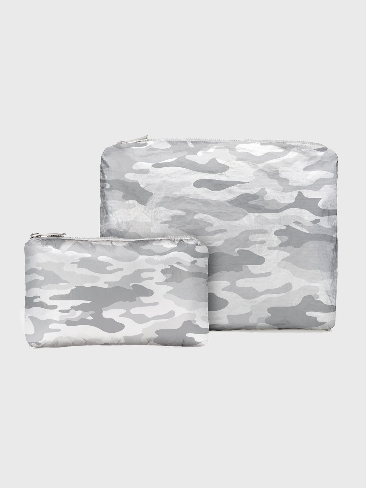 HiLoveTravel Set Of Two Metallic Silver Camo Packs - Saint Bernard