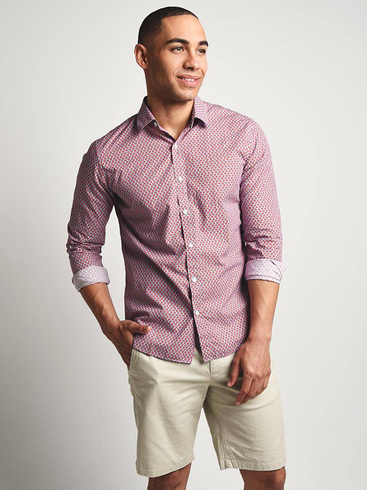 Bonobos Premium Casual Long Sleeve Slim Fit Shirt - Saint Bernard